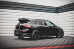 Maxton Parts - Heckansatz Diffusor passend für VW Golf R Mk8 roter Kern