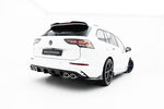 Maxton Parts - Heckansatz Diffusor passend für VW Golf R Variant Mk8 / Mk8 FL schwarz Hochglanz
