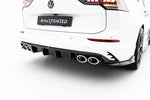 Maxton Parts - Heckansatz Diffusor passend für VW Golf R Variant Mk8 / Mk8 FL schwarz Hochglanz