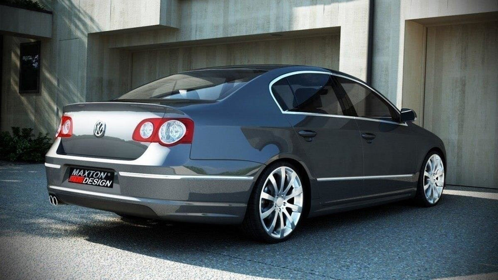 Maxton Parts - Heckansatz Diffusor passend für VW Passat B6 (R-LINE LOOK) KOMPAKT