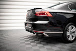 Maxton Parts - Heckansatz Diffusor passend für VW Passat B8 FL schwarz Hochglanz