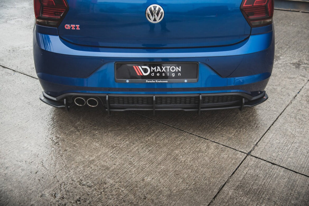 Maxton Parts - Heckansatz Diffusor passend für VW Polo GTI Mk6 schwarz matt