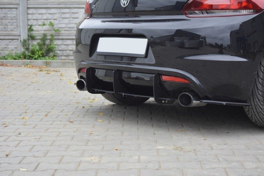 Maxton Parts - Heckansatz Diffusor passend für VW Scirocco R schwarz matt