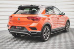 Maxton Parts - Heckansatz Diffusor passend für VW T-Roc Mk1 schwarz Hochglanz