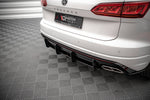 Maxton Parts - Heckansatz Diffusor passend für VW Touareg R-Line Mk3 schwarz-rot