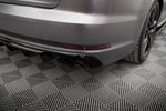 Maxton Parts - Heckansatz Diffusor V.1 passend für Audi A4 S-line B9 (Einzelauspuff li. re.) schwarz Hochglanz