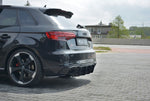 Maxton Parts - Heckansatz Diffusor V.1 passend für Audi RS3 8V FL Sportback schwarz matt