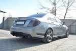 Maxton Parts - Heckansatz Diffusor V.1 passend für Mercedes C W204 AMG-Line (FL) schwarz matt
