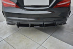 Maxton Parts - Heckansatz Diffusor V.1 passend für Mercedes CLA A45 AMG C117 FL schwarz matt