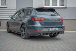 Maxton Parts - Heckansatz Diffusor V.1 passend für Seat Leon CUPRA Mk3 FL Sportstourer schwarz Hochglanz