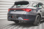 Maxton Parts - Heckansatz Diffusor V.1 passend für Seat Leon FR ST Mk4 schwarz Hochglanz