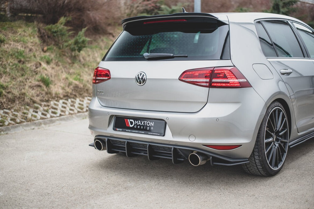 Maxton Parts - Heckansatz Diffusor V.1 passend für VW Golf 7 GTI schwarz matt