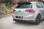 Maxton Parts - Heckansatz Diffusor V.1 passend für VW Golf 7 GTI schwarz matt