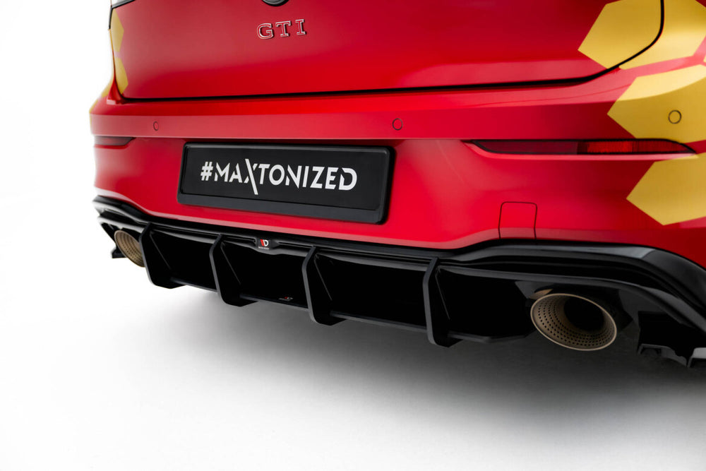 Maxton Parts - Heckansatz Diffusor V.1 passend für VW Golf GTI Clubsport Mk8 FL schwarz matt