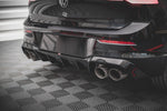 Maxton Parts - Heckansatz Diffusor V.1 passend für VW Golf R Hatchback Mk8 FL schwarz Hochglanz