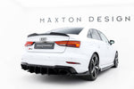 Maxton Parts - Heckansatz Diffusor V.2 passend für Audi RS3 Limousine 8V FL roter Kern
