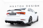Maxton Parts - Heckansatz Diffusor V.2 passend für Audi RS3 Limousine 8V FL schwarz Hochglanz