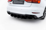 Maxton Parts - Heckansatz Diffusor V.2 passend für Audi RS3 Limousine 8V FL schwarz matt