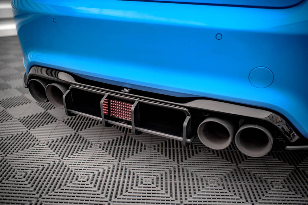 Maxton Parts - Heckansatz Diffusor V.2 passend für BMW M2 F87 schwarz matt