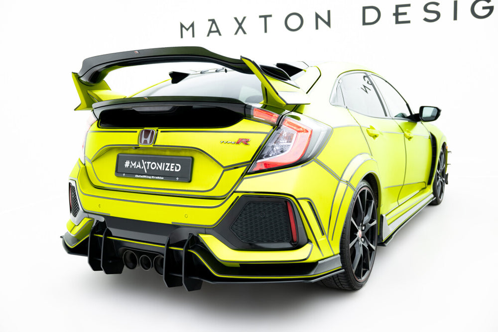 Maxton Parts - Heckansatz Diffusor V.2 passend für Honda Civic Type-R Mk10 / Mk10 FL schwarz matt