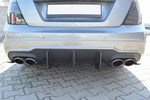 Maxton Parts - Heckansatz Diffusor V.2 passend für Mercedes C W204 AMG-Line (FL) schwarz matt