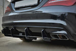 Maxton Parts - Heckansatz Diffusor V.2 passend für Mercedes CLA A45 AMG C117 FL schwarz matt