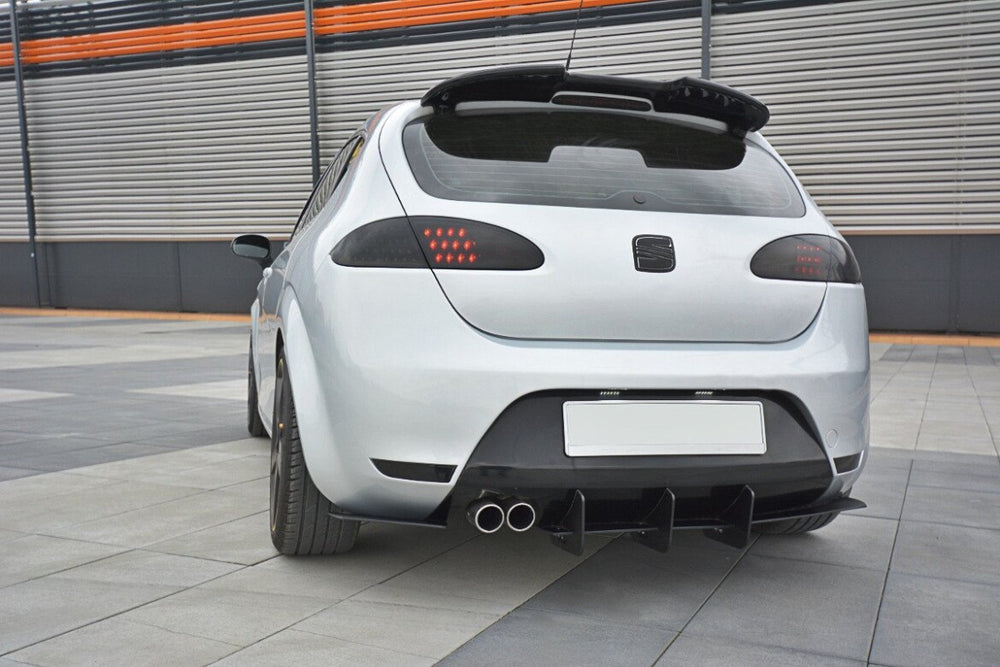 Maxton Parts - Heckansatz Diffusor V.2 passend für Seat Leon Mk2 CUPRA/ FR schwarz matt