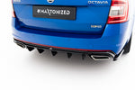 Maxton Parts - Heckansatz Diffusor V.2 passend für Skoda Octavia RS Mk3 / Mk3 FL Hatchback / Kombi schwarz Hochglanz (SK-OC-3-RS-RS2G+RS2RG-PB)