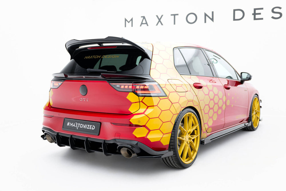Maxton Parts - Heckansatz Diffusor V.2 passend für VW Golf GTI Clubsport Mk8 FL schwarz matt
