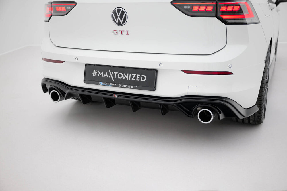 Maxton Parts - Heckansatz Diffusor V.2 passend für VW Golf GTI Mk8 schwarz Hochglanz
