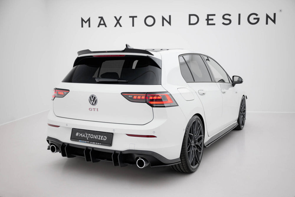 Maxton Parts - Heckansatz Diffusor V.2 passend für VW Golf GTI Mk8 schwarz matt