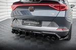 Maxton Parts - Heckansatz Diffusor V.3 + Endrohre passend für CUPRA Formentor VZ Mk1 / Mk1 FL schwarz Hochglanz