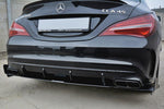 Maxton Parts - Heckansatz Diffusor V.3 passend für Mercedes CLA A45 AMG C117 FL schwarz matt