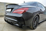 Maxton Parts - Heckansatz Diffusor V.3 passend für Mercedes CLA A45 AMG C117 FL schwarz matt