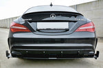 Maxton Parts - Heckansatz Diffusor V.3 passend für Mercedes CLA A45 AMG C117 FL schwarz matt