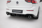 Maxton Parts - Heckansatz Diffusor V.4 passend für VW Golf GTI Mk8 schwarz Hochglanz