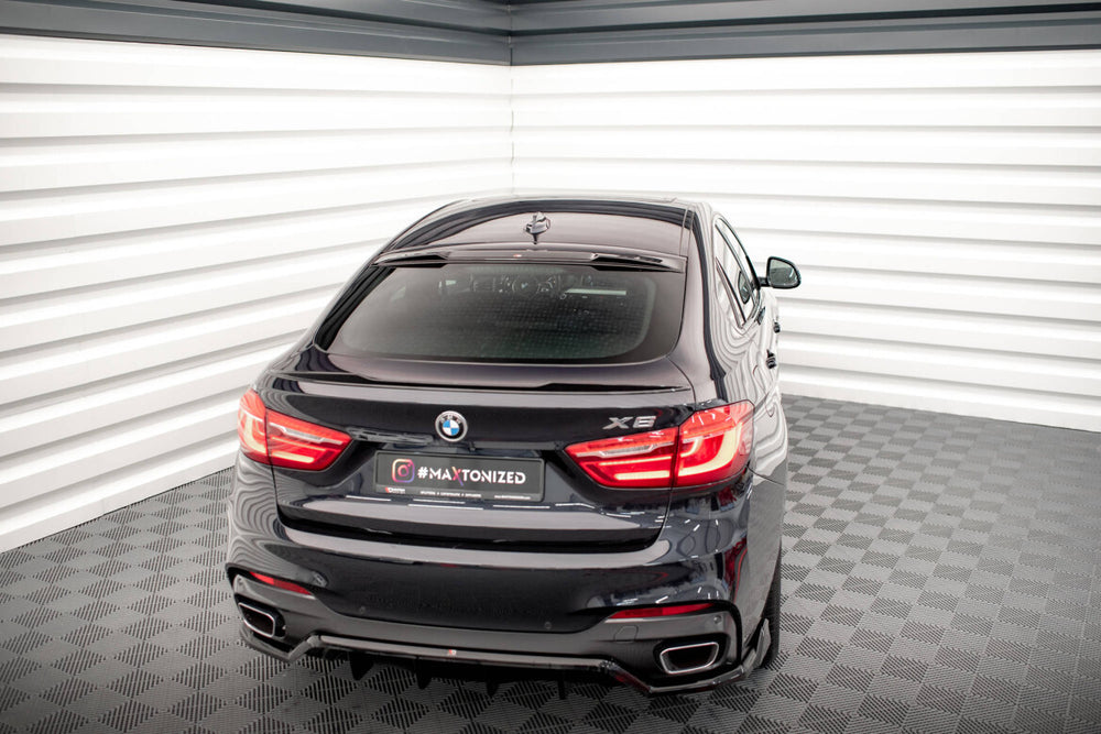 Maxton Parts - Heckscheiben Spoiler passend für BMW X6 M-Paket F16 Carbon Look