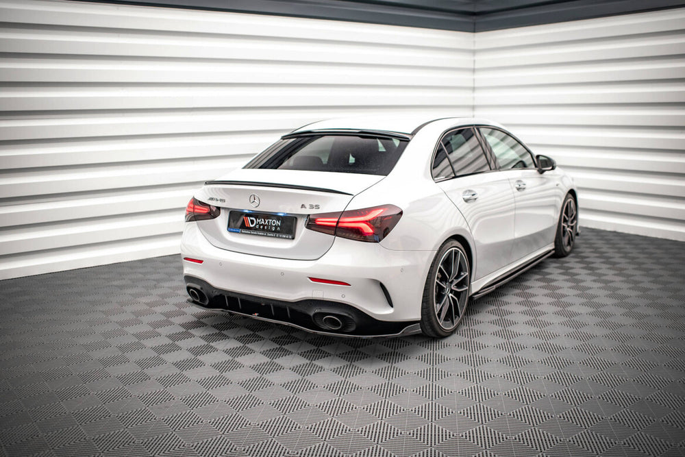 Maxton Parts - Heckscheiben Spoiler passend für Mercedes A AMG-Line / A35 Limousine V177 schwarz Hochglanz