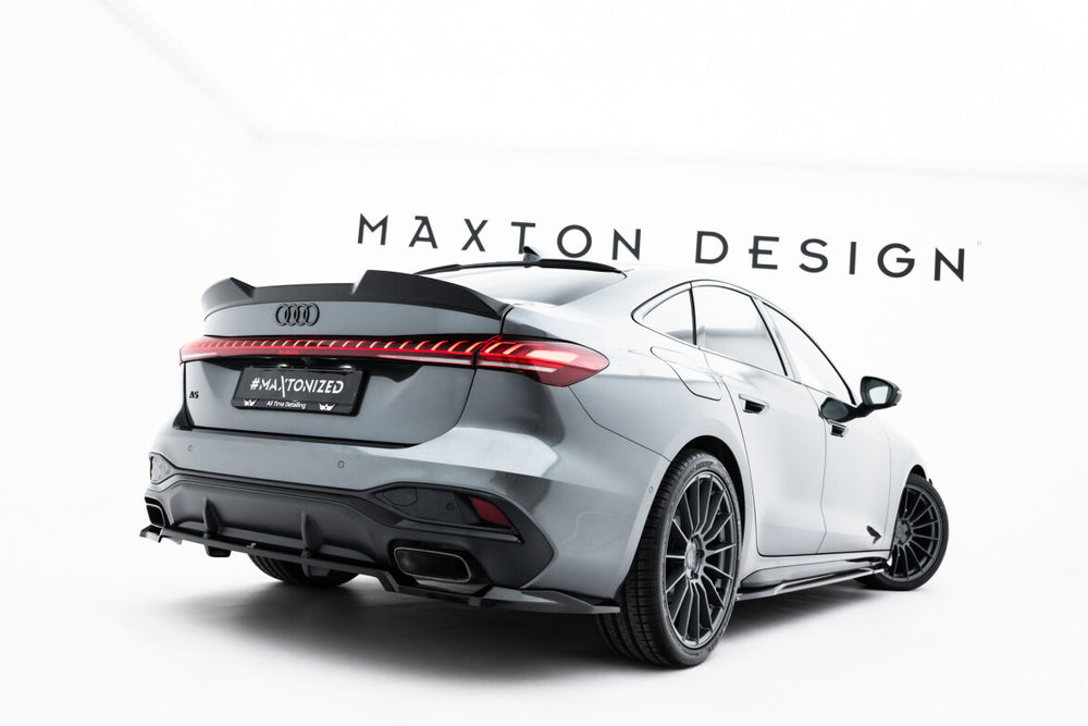 Maxton Parts - Heckspoiler 3D passend für Audi A5 S-Line / S5 Limousine B10 schwarz Hochglanz