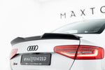Maxton Parts - Heckspoiler 3D passend für Audi S4 Limousine B8 FL schwarz Hochglanz