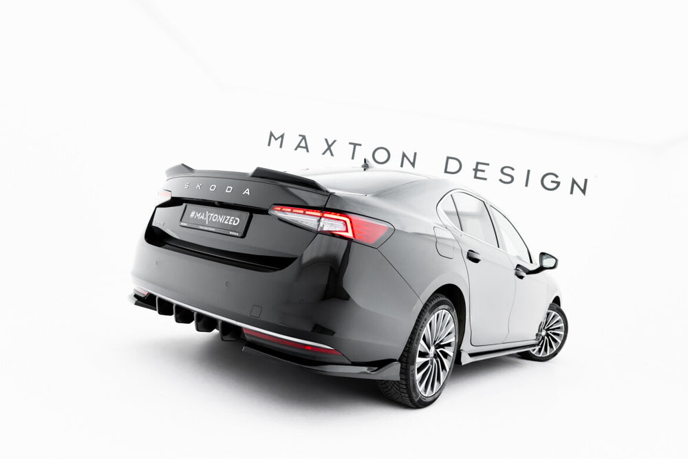 Maxton Parts - Heckspoiler 3D passend für Skoda Superb Limousine Mk4 schwarz Hochglanz