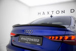 Maxton Parts - Heckspoiler Lippe passend für Audi A3 S-Line Limousine / S3 Limousine 8Y FL schwarz Hochglanz