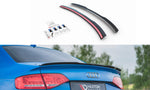 Maxton Parts - Heckspoiler Lippe passend für Audi A4 Limousine B8 / B8 FL schwarz Hochglanz