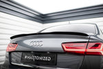 Maxton Parts - Heckspoiler Lippe passend für Audi A6 / A6 S-line / S6 Limousine C7 FL schwarz Hochglanz