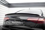 Maxton Parts - Heckspoiler Lippe passend für Audi A8 D4 schwarz Hochglanz