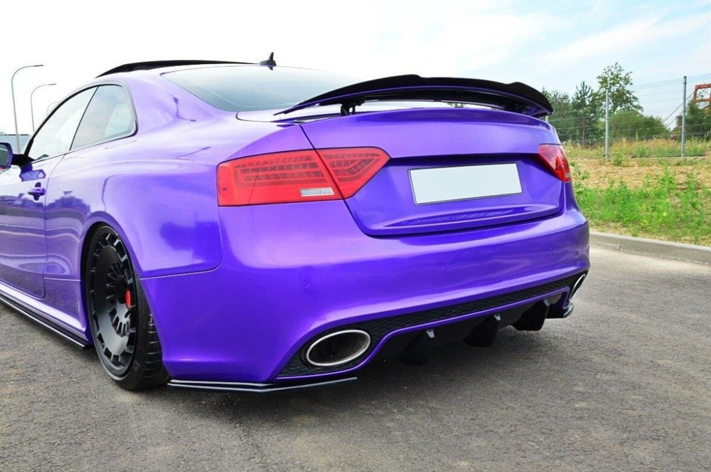 Maxton Parts - Heckspoiler Lippe passend für Audi RS5 Mk1 8T FL schwarz Hochglanz