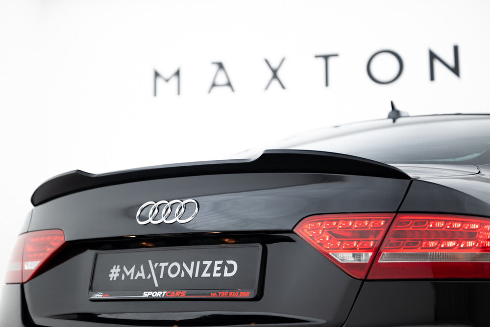Maxton Parts - Heckspoiler Lippe passend für Audi S5 Coupe / A5 S-Line Coupe 8T / 8T FL schwarz Hochglanz