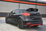 Maxton Parts - Heckspoiler Lippe passend für Ford Focus ST-Line Mk3 FL schwarz Hochglanz