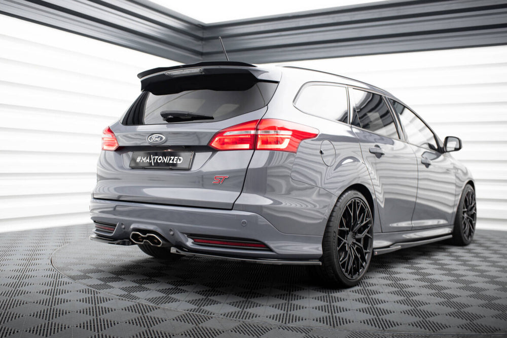 Maxton Parts - Heckspoiler Lippe passend für Ford Focus ST Mk3 Kombi schwarz Hochglanz