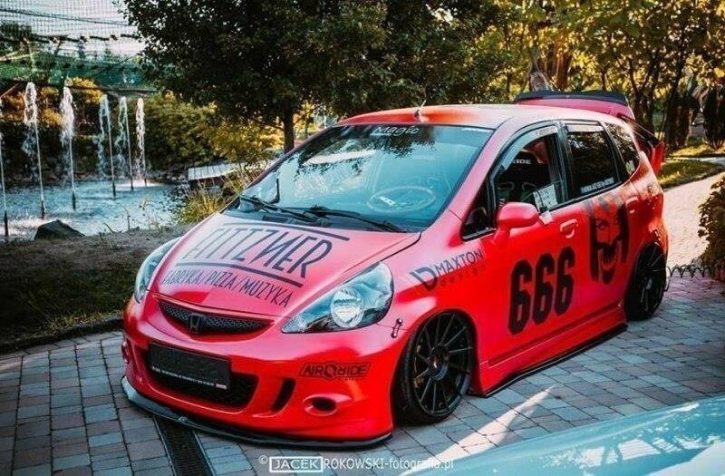 Maxton Parts - Heckspoiler Lippe passend für Honda JAZZ MK1 schwarz Hochglanz